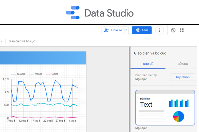 Data Studio] Xem và Chia sẻ báo cáo - Google Analytics Blog by Liontech